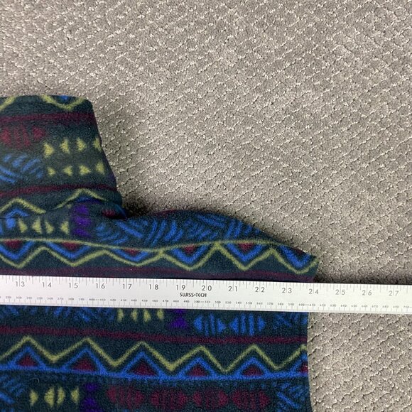 Vintage 90s Columbia Reversible Vest Men's XL Fleece Southwestern Aztec Purple - Picture 12 of 12